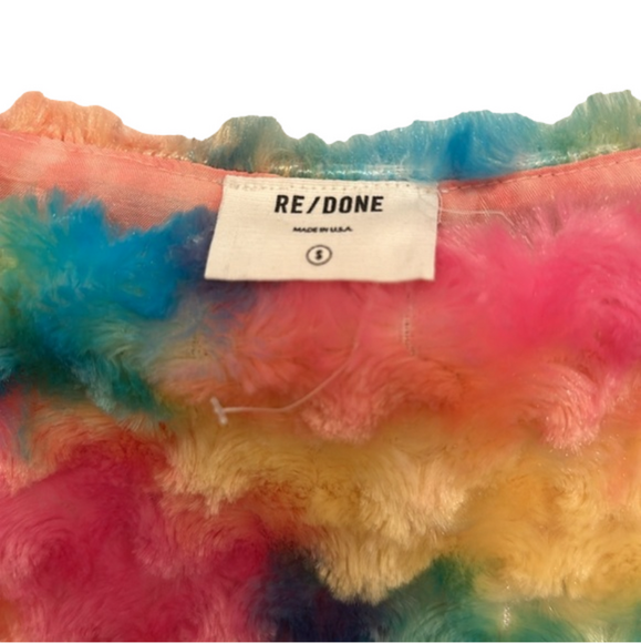 Re/Done rainbow crop top - Picture 5 of 7